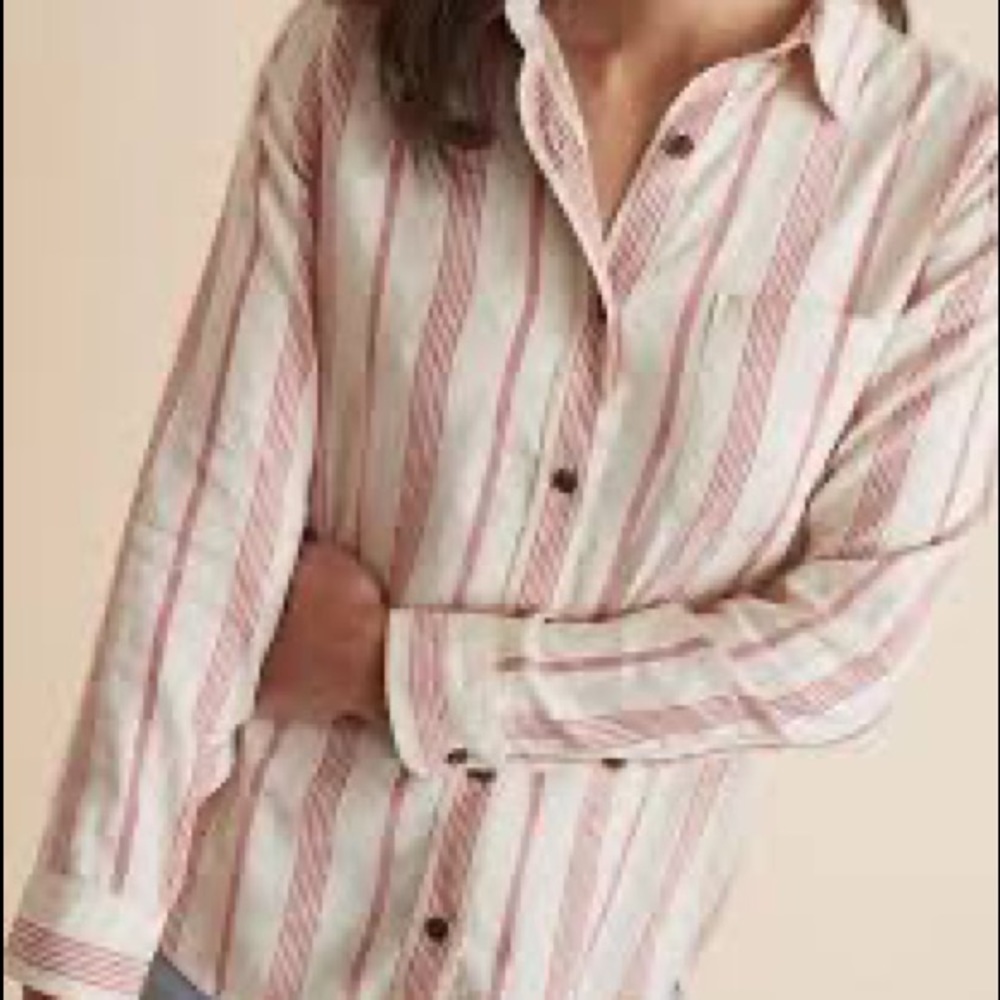 Marine Layer Striped Button Down